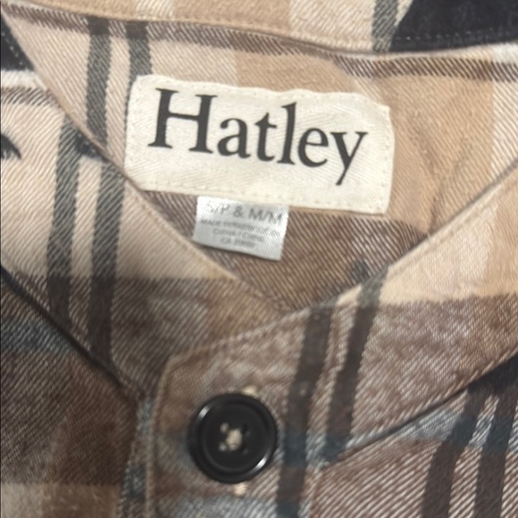 Hatley Tan and Black Plaid “In The Woods” Pajama Gown - Picture 4 of 8